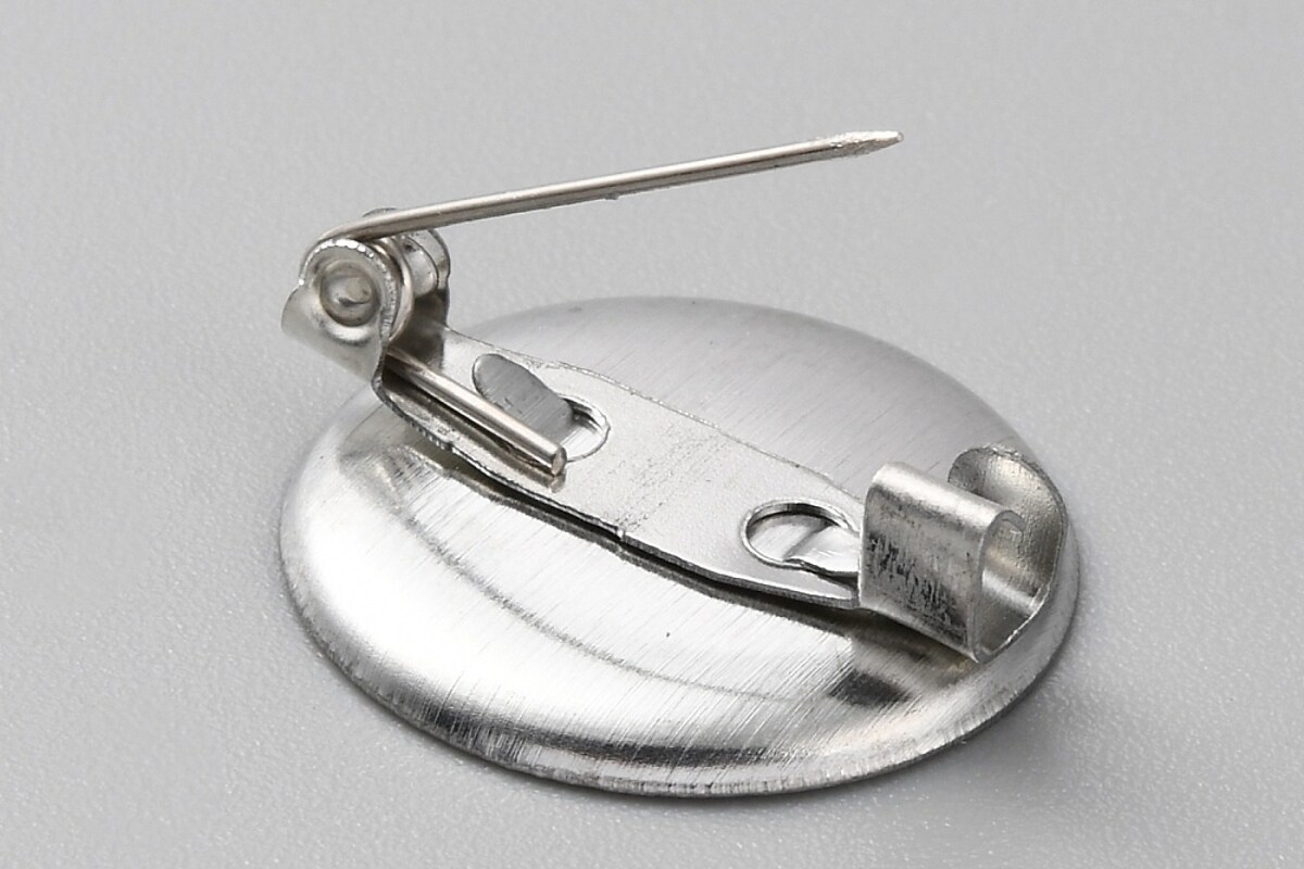 Baza brosa argintiu inchis cu platou 16,5mm