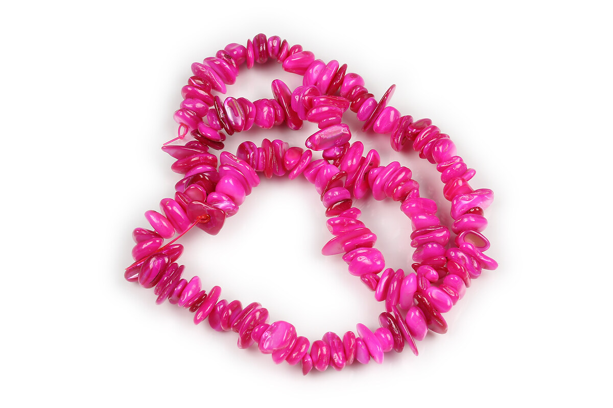 Margele sidef roz aprins rondele 1-3x8-8,5mm (sirag)