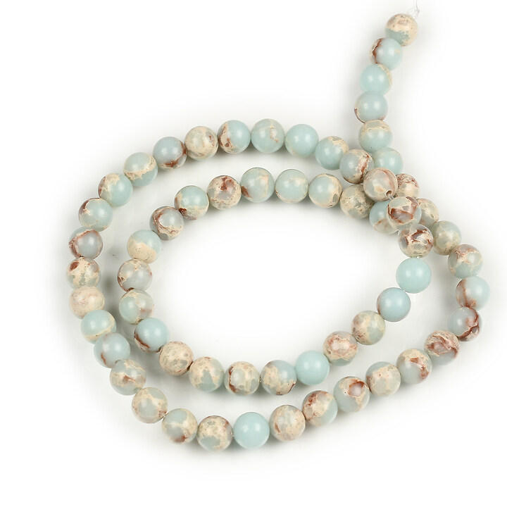 Margele regalite de sinteza Shoushan sfere 6mm (sirag)