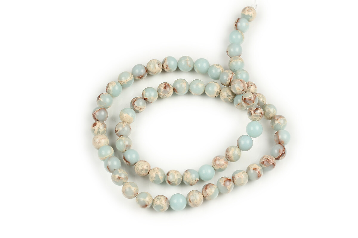 Margele regalite de sinteza Shoushan sfere 6mm (sirag)