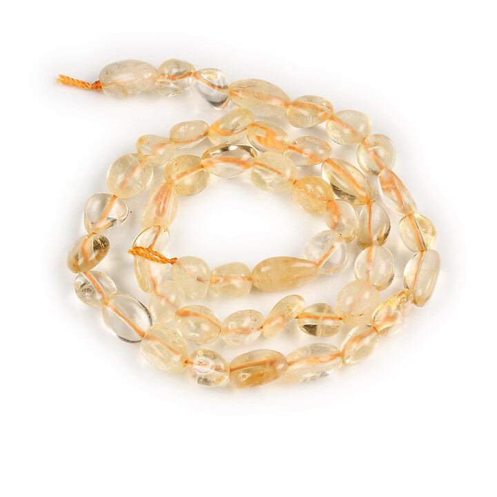 Margele citrine nugget oval 6-10x4-7mm (sirag)