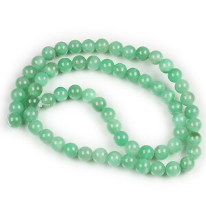Margele jad sfere 6mm (sirag) - VERDE 