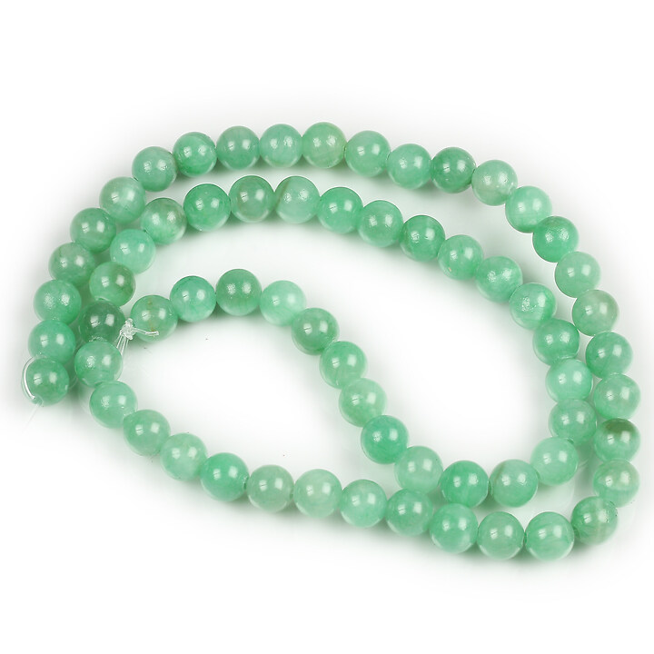 Margele jad sfere 6mm (sirag) - VERDE 