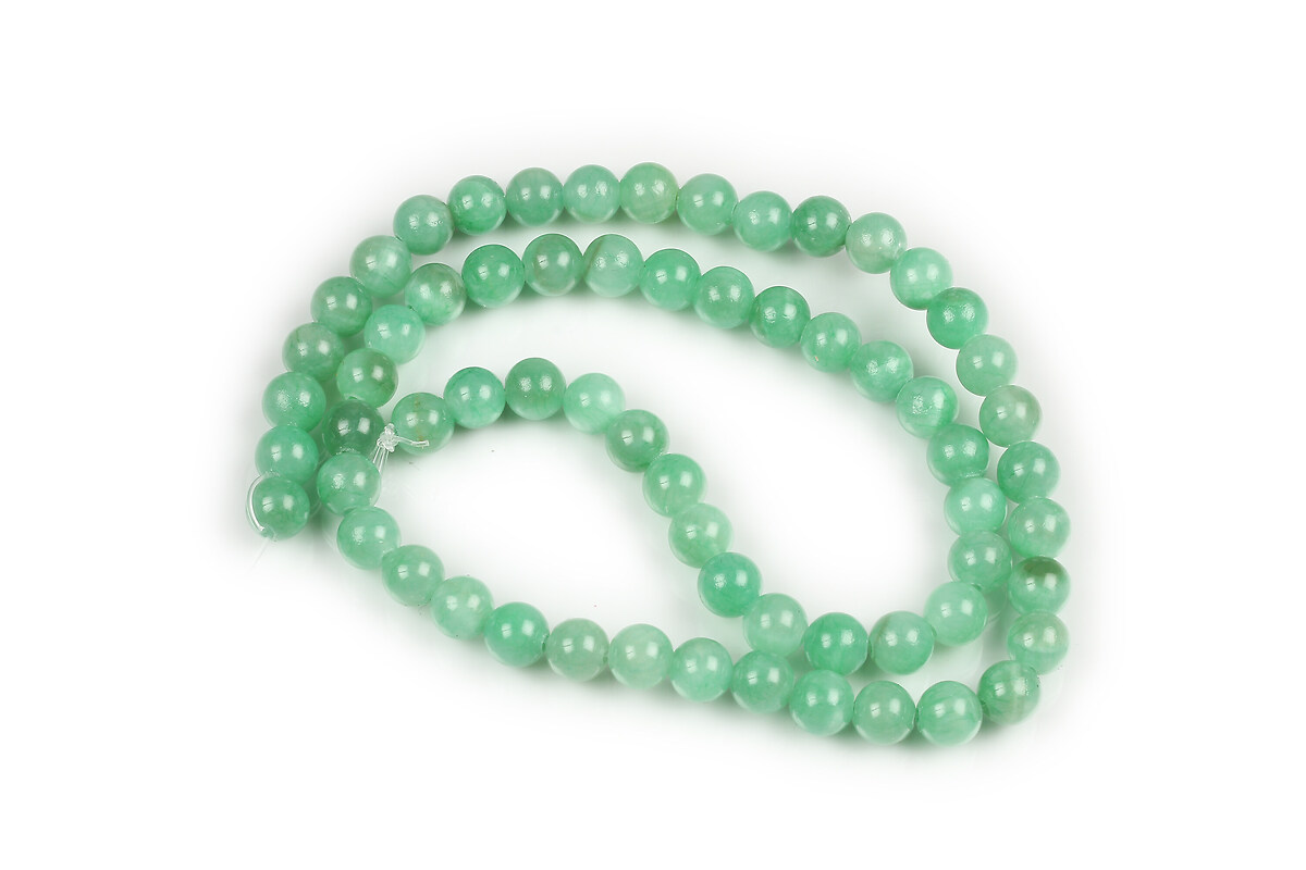 Margele jad sfere 6mm (sirag) - VERDE 