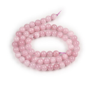 Margele calcedonie mov deschis sfere 6mm (sirag)