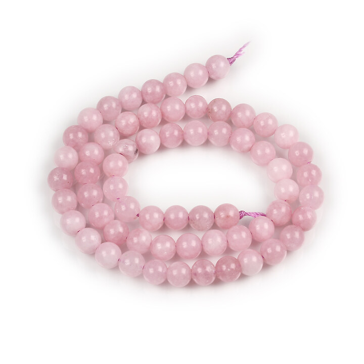 Margele calcedonie mov deschis sfere 6mm (sirag)