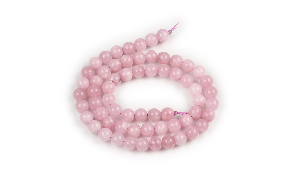 Margele calcedonie mov deschis sfere 6mm (sirag)