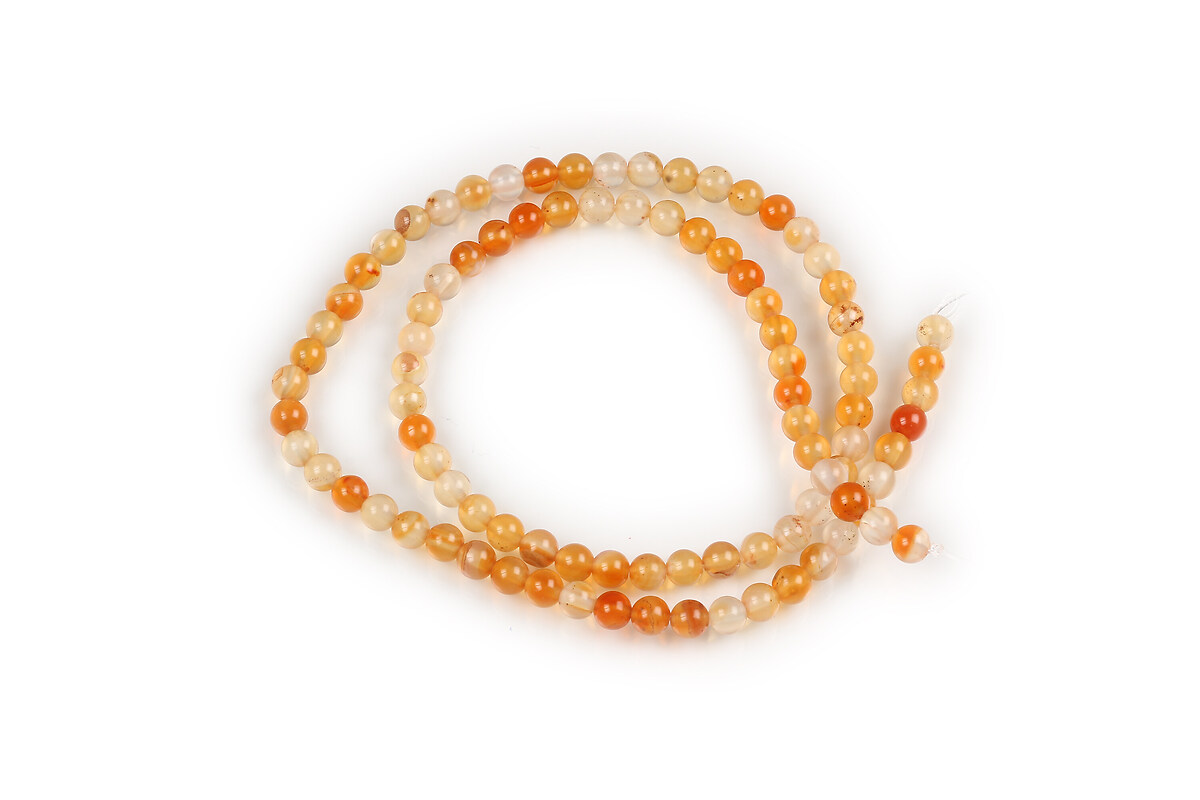 Margele carneol sfere 4mm (sirag)