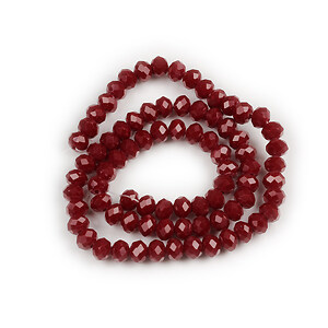 Margele cristal rondele 4x6mm (sirag) - grena