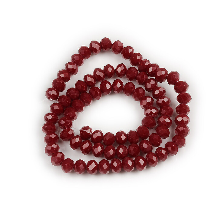 Margele cristal rondele 4x6mm (sirag) - grena