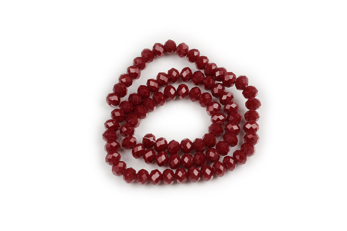 Margele cristal rondele 4x6mm (sirag) - grena