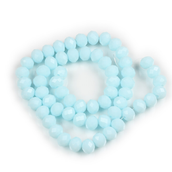 Margele cristal rondele 6x8mm (sirag) - bleu