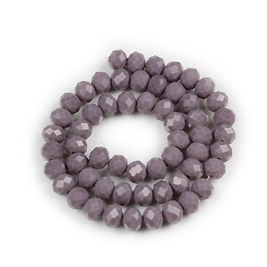 Margele cristal rondele 6x8mm (sirag) - mov