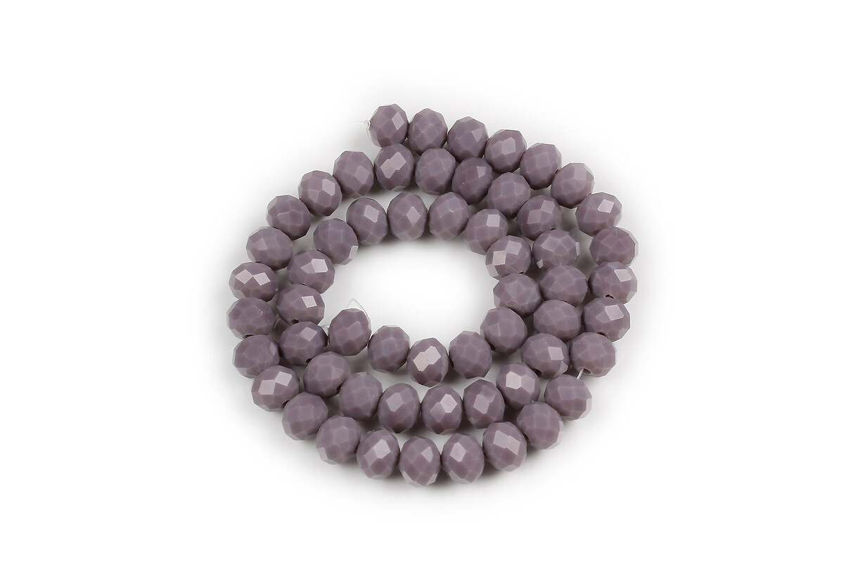 Margele cristal rondele 6x8mm (sirag) - mov