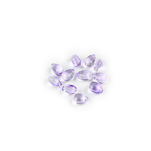 Brioleta de sticla lacrima 9x6x5mm - lila