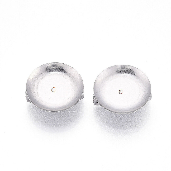 Baza brosa otel inoxidabil 304 cu platou pentru cabochon 25mm