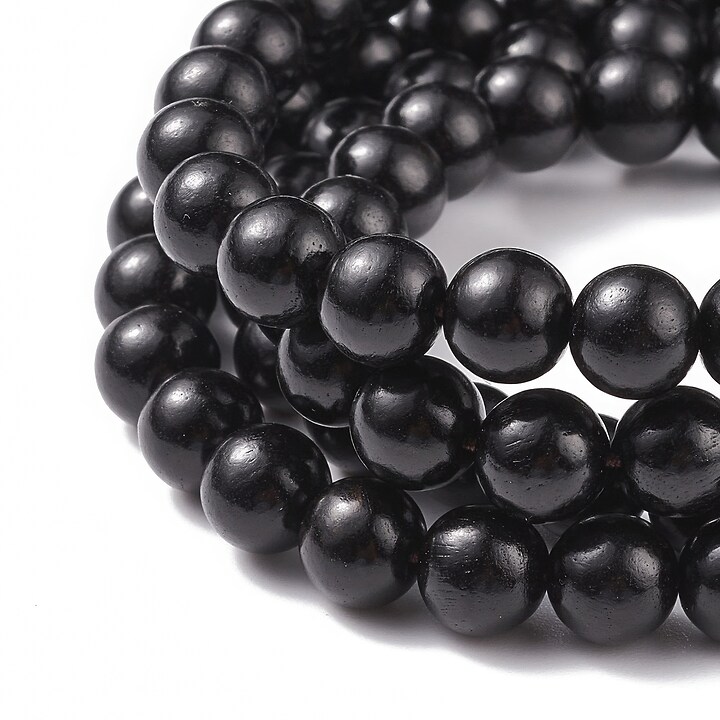 Colier sau bratara pe 4 randuri cu margele Mala naturale de lemn si ochi de tigru, lungime 76cm