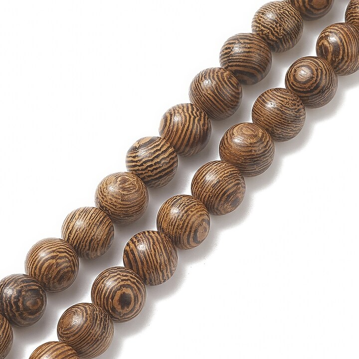 Colier cu margele naturale de lemn si pietre semipretioase, pandantiv indonezian, lungime 90cm