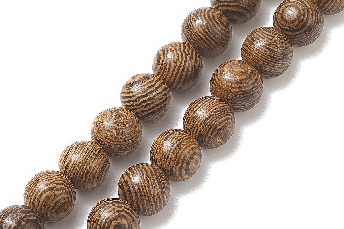 Colier cu margele naturale de lemn si pietre semipretioase, pandantiv indonezian, lungime 90cm