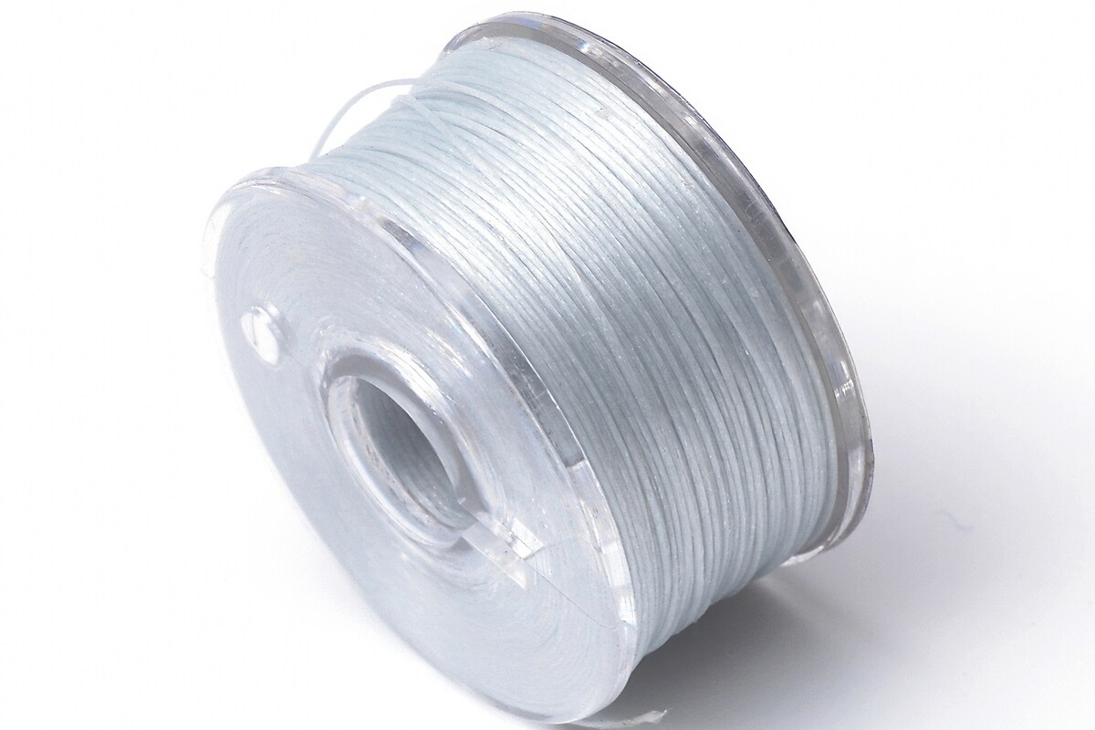 Rola guta elastica japoneza pentru margelele de nisip, grosime 0,1mm, rola aprox. 40m - albastru deschis