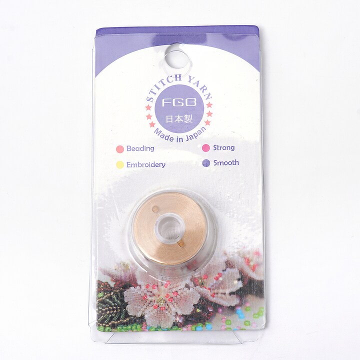 Rola guta elastica japoneza pentru margelele de nisip, grosime 0,1mm, rola aprox. 40m - galben auriu