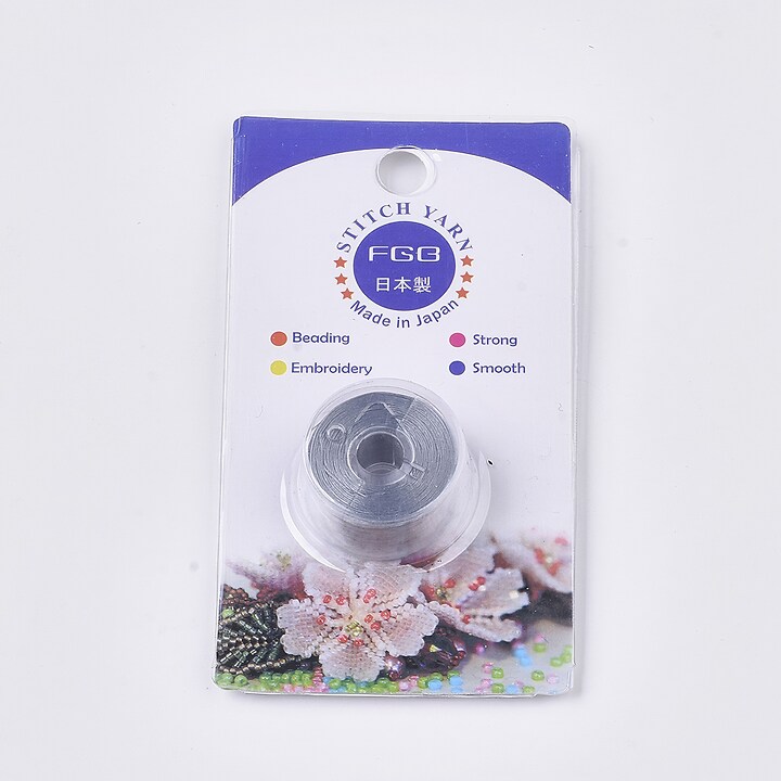 Rola guta elastica japoneza pentru margelele de nisip, grosime 0,1mm, rola aprox. 40m - gri