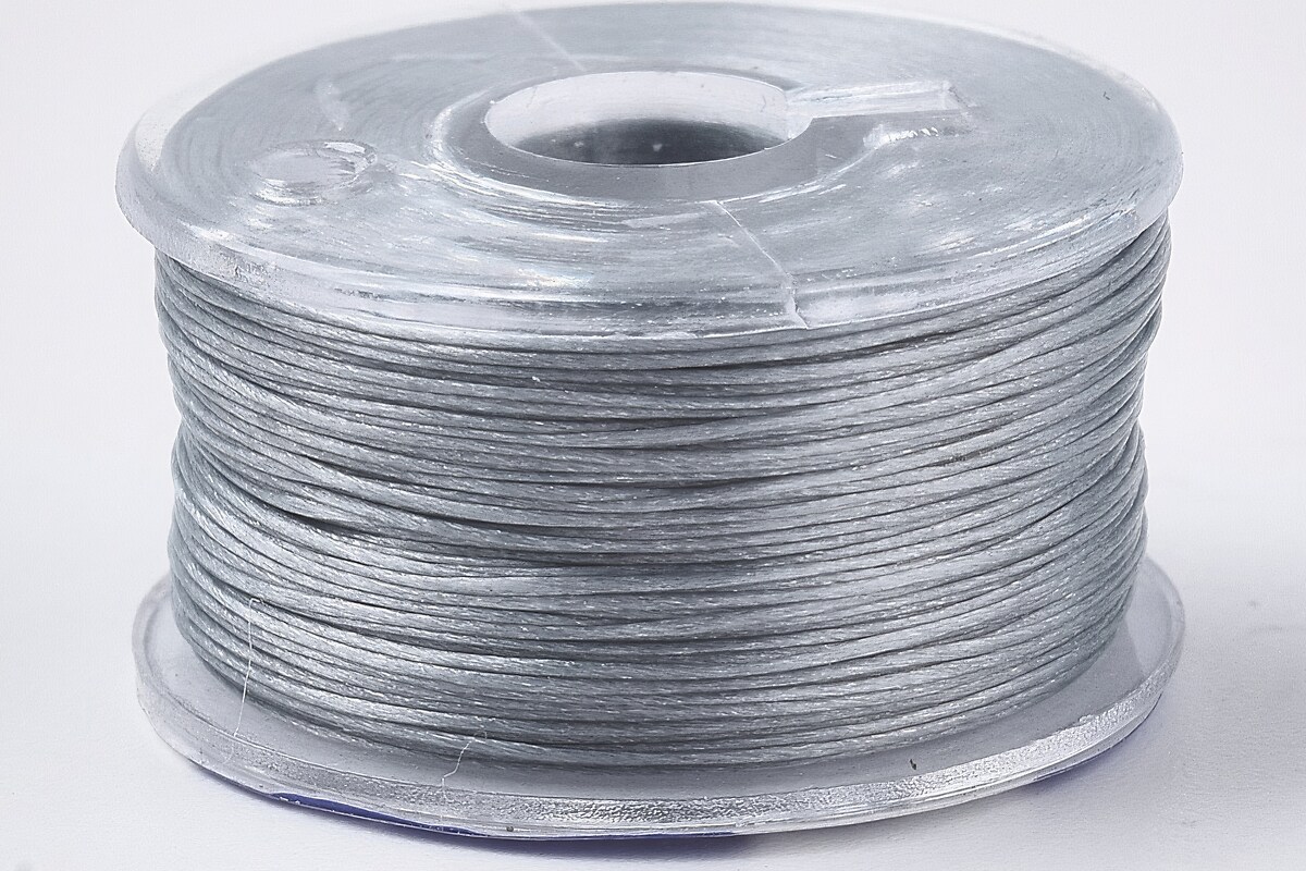 Rola guta elastica japoneza pentru margelele de nisip, grosime 0,1mm, rola aprox. 40m - gri