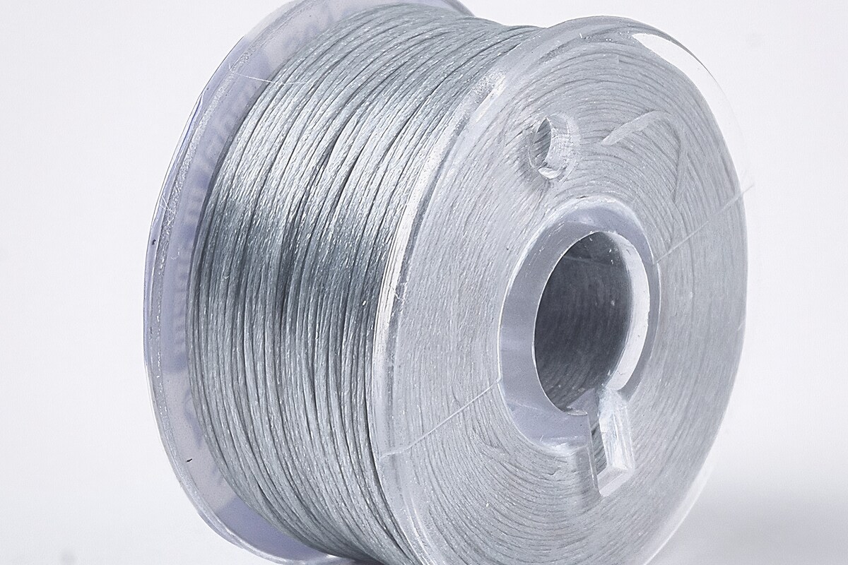 Rola guta elastica japoneza pentru margelele de nisip, grosime 0,1mm, rola aprox. 40m - gri