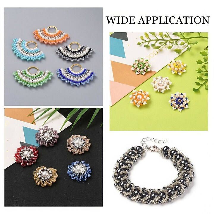 Rola guta elastica japoneza pentru margelele de nisip, grosime 0,1mm, rola aprox. 40m - alb