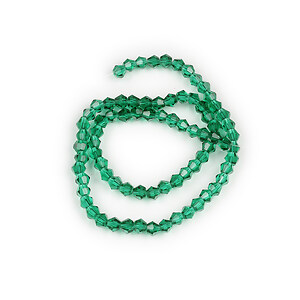 Margele cristal biconic 4mm (sirag) - verde smarald