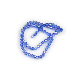 Margele cristal biconic 4mm (sirag) - albastru AB