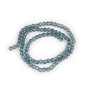 Margele cristal rotund 4mm (sirag) - gri