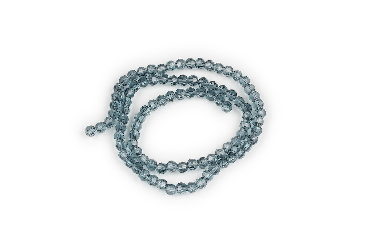 Margele cristal rotund 4mm (sirag) - gri