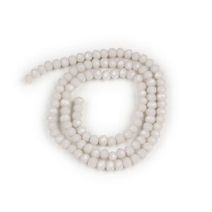 Margele cristal rondele 3x4mm (sirag) - gri deschis