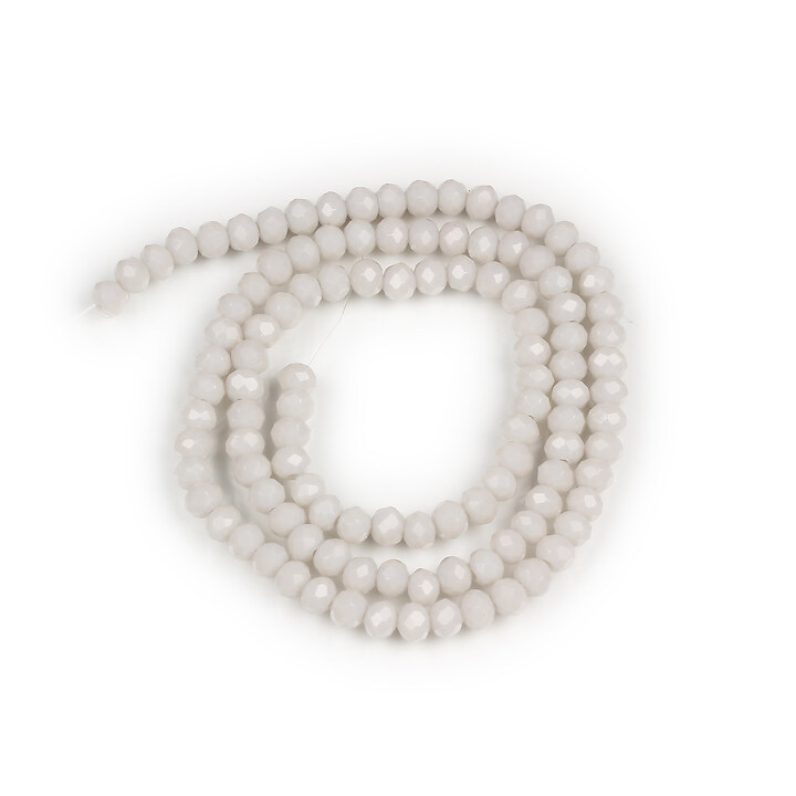 Margele cristal rondele 3x4mm (sirag) - gri deschis