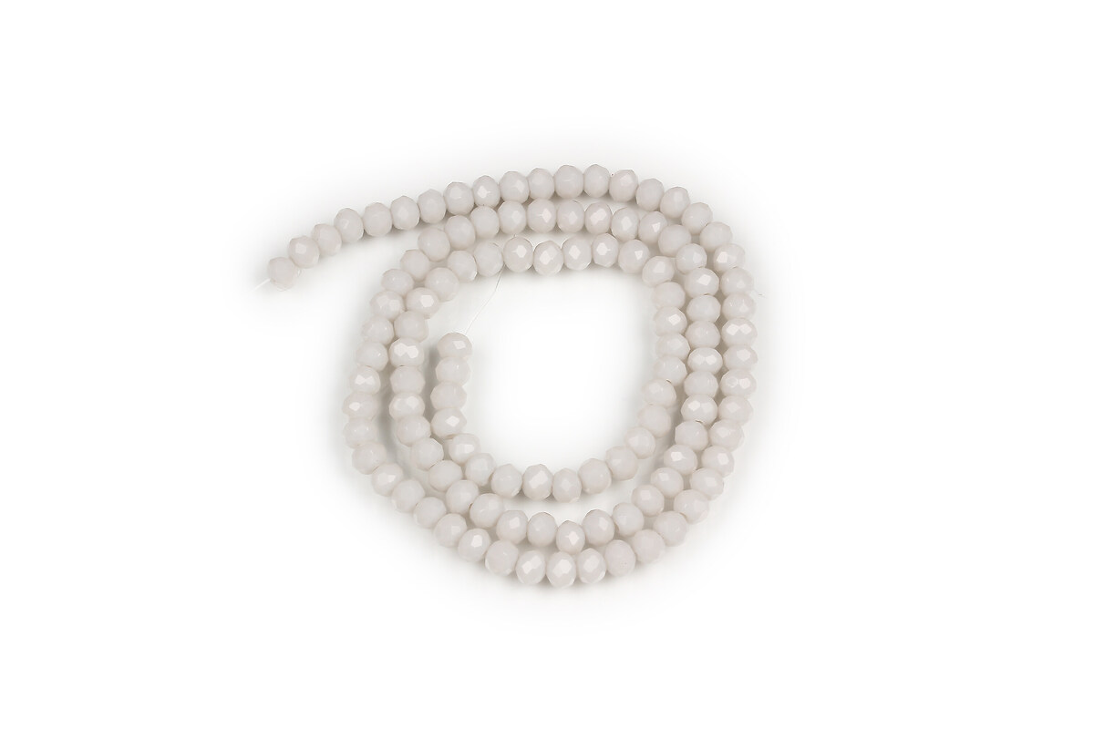 Margele cristal rondele 3x4mm (sirag) - gri deschis