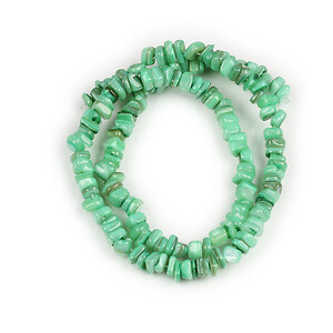 Sirag margele sidef nuggets 4,5-9x4,5-7mm - verde