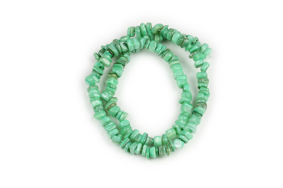 Sirag margele sidef nuggets 4,5-9x4,5-7mm - verde