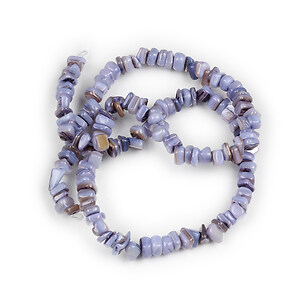 Sirag margele sidef nuggets 4,5-9x4,5-7mm - albastru denim