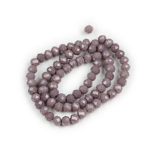 Margele cristal rondele 4x6mm (sirag) - mov