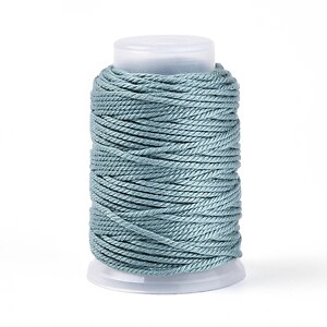 Rola ata Macrame din bumbac, grosime 1,5mm, rola de aprox. 22m - albastru deschis