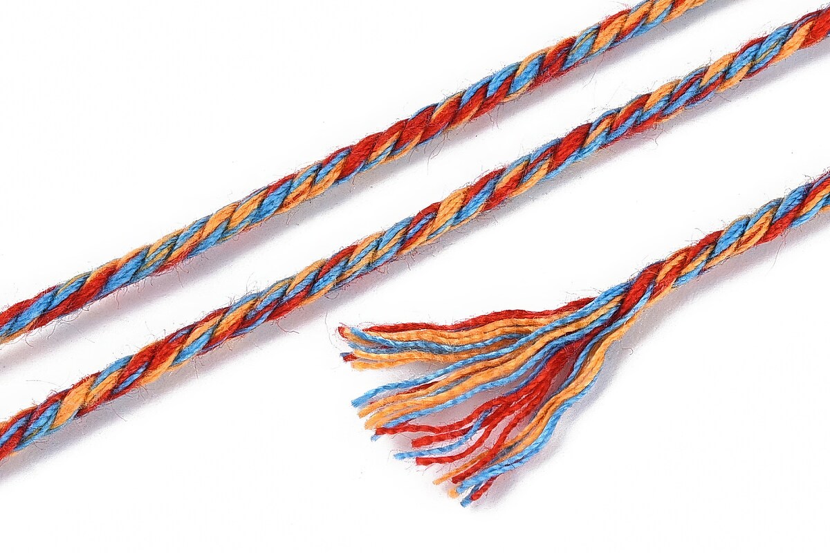 Rola ata Macrame din bumbac, grosime 1,5mm, rola de aprox. 22m - caramiziu