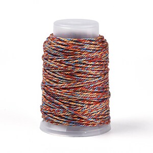 Rola ata Macrame din bumbac, grosime 1,5mm, rola de aprox. 22m - caramiziu