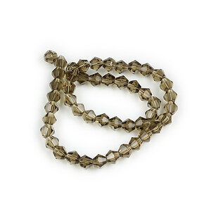 Margele cristal biconic 6mm (sirag) - fumuriu