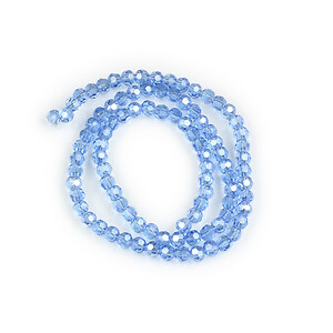 Margele cristal rotund 4mm (sirag) - AB albastru deschis