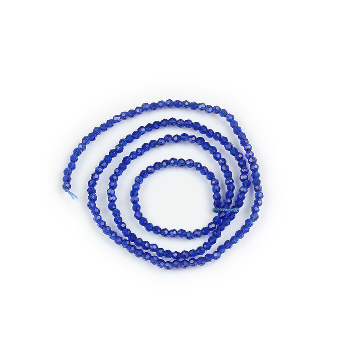 Margele cristal rotund 2mm (sirag) - albastru 