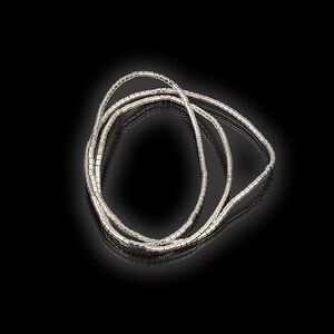 Hematit coloana 1,5x1mm - placat argintiu inchis (sirag)