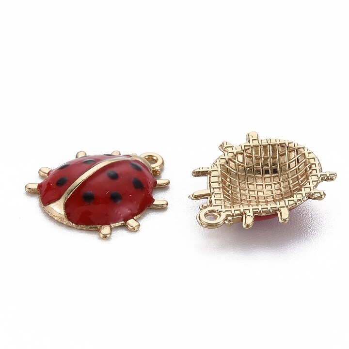 Charm mini pandantiv auriu emailat gargarita 17x15mm