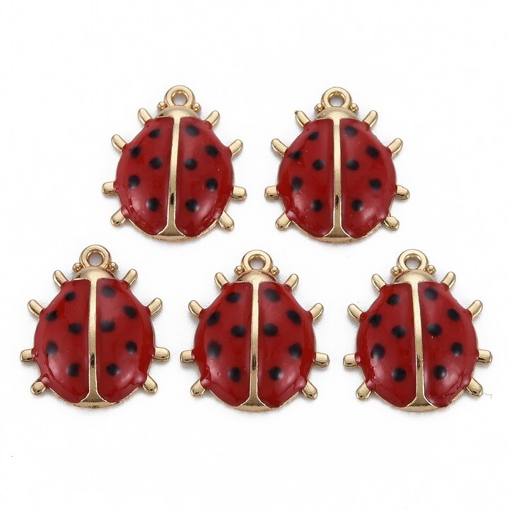 Charm mini pandantiv auriu emailat gargarita 17x15mm