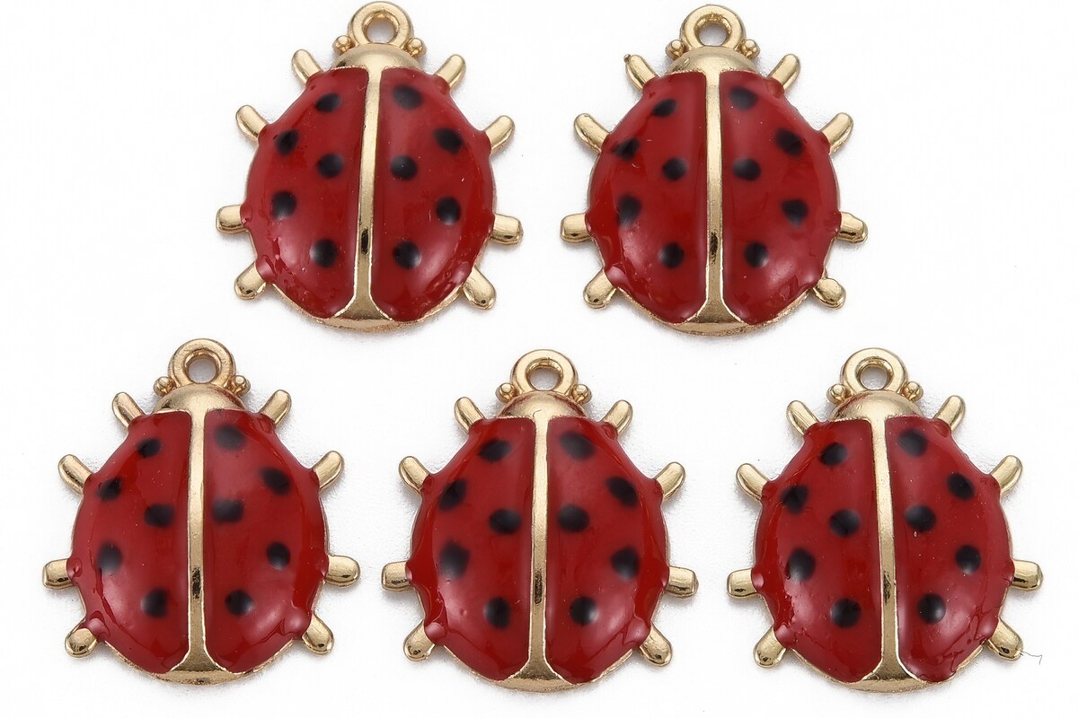 Charm mini pandantiv auriu emailat gargarita 17x15mm